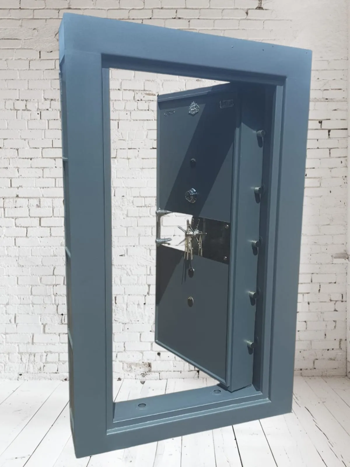 Strong-room vault door, open
